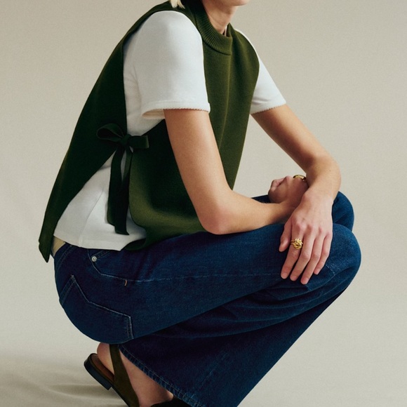 NWOT Cory green knit vest - Picture 4 of 4